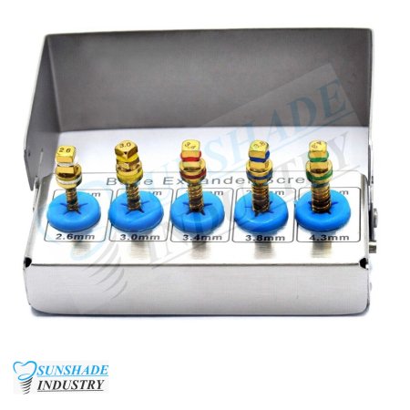 Dental Implant Bone Expander Kit 5 Pcs Screws & Wrench 4.0mm Surgical Tools New